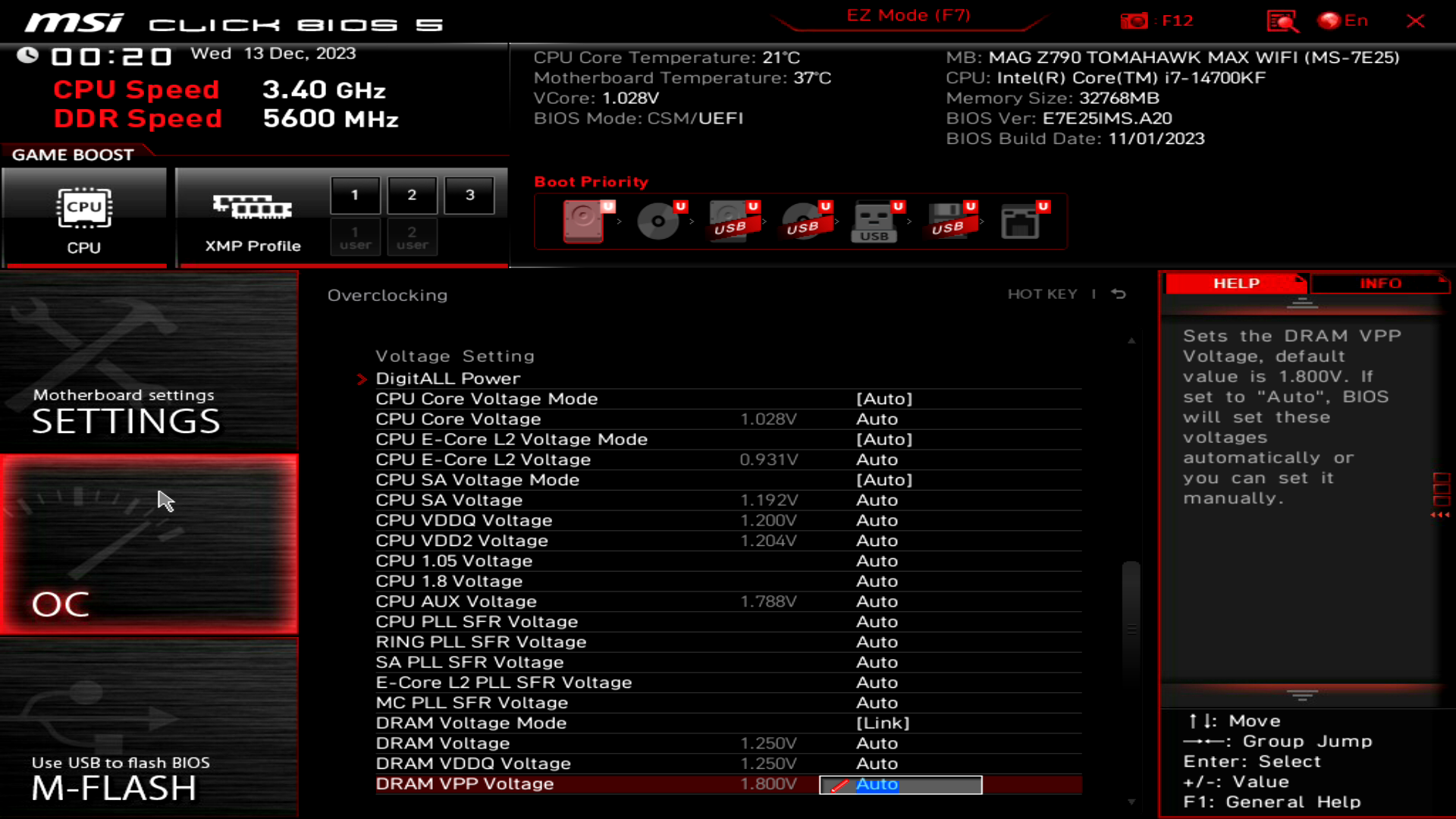 MSI MAG Z790 TOMAHAWK MAX WIFI