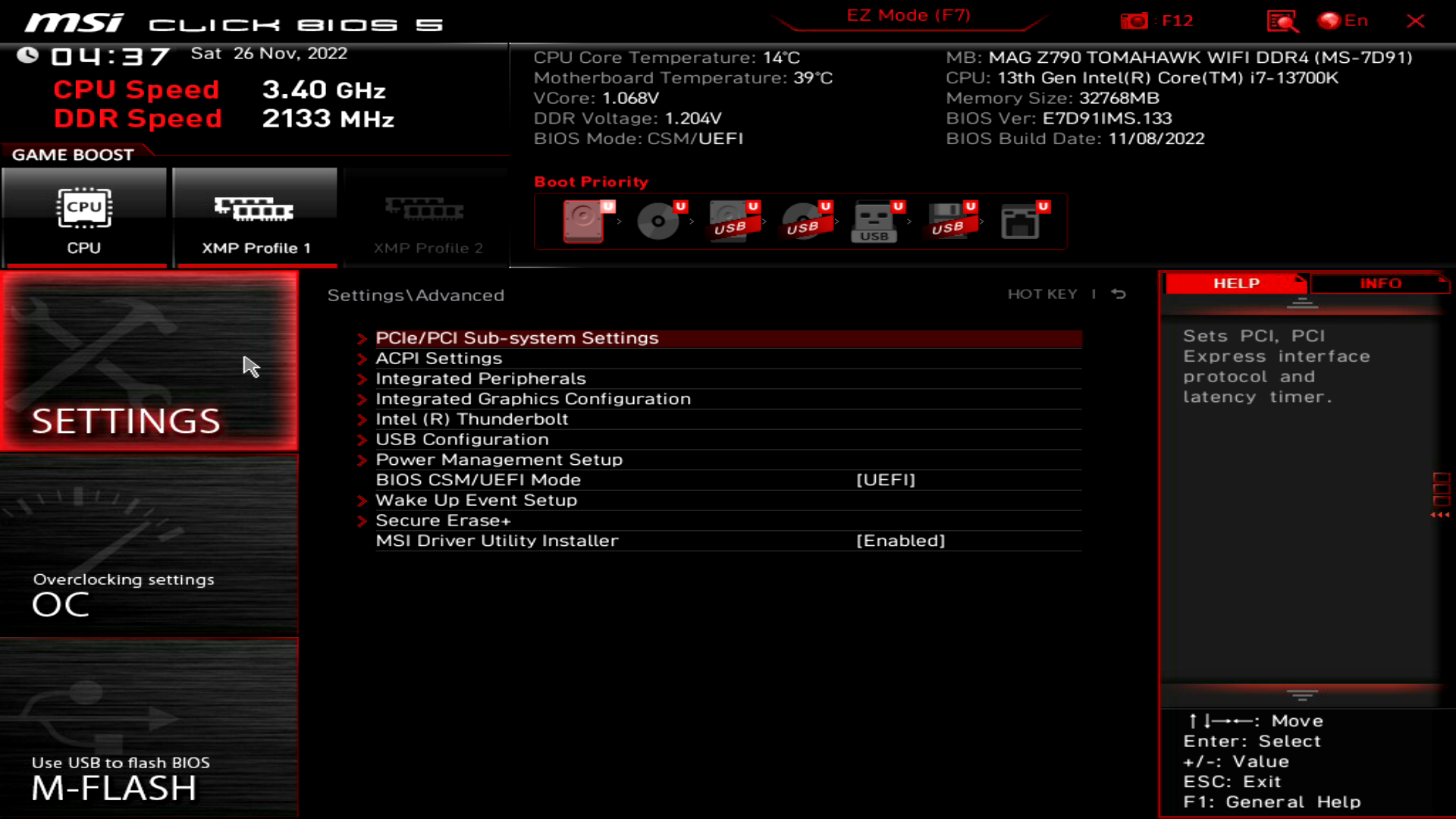 Msi z790 tomahawk wifi