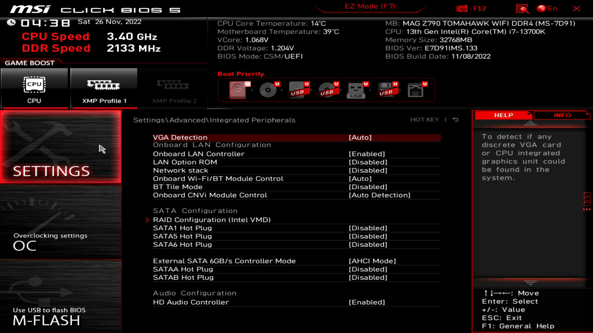 MSI MAG Z790 Tomahawk WiFi DDR4