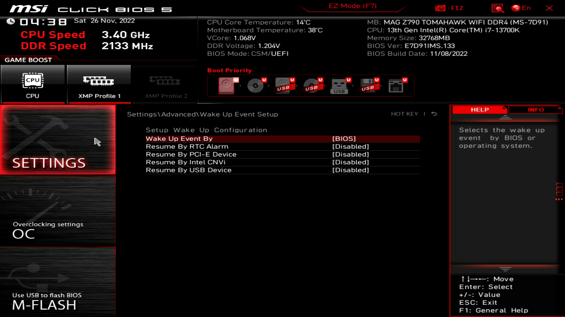 MSI MAG Z790 Tomahawk WiFi DDR4