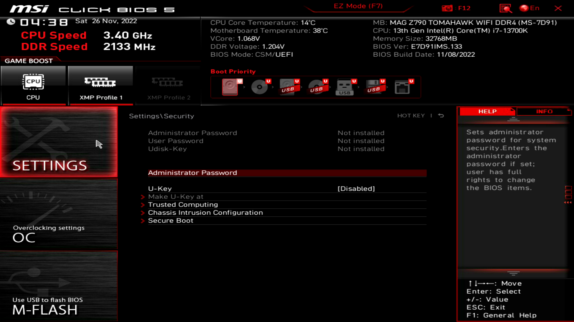 MSI MAG Z790 Tomahawk WiFi DDR4