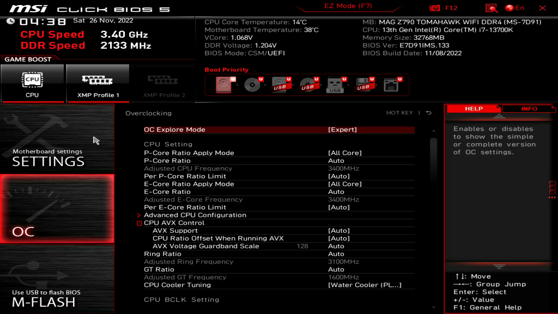 MSI MAG Z790 Tomahawk WiFi DDR4