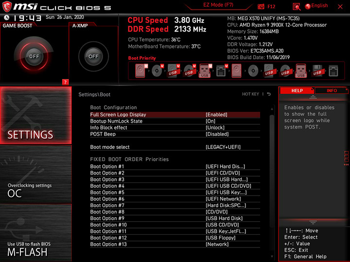 MSI MEG X570 Unify