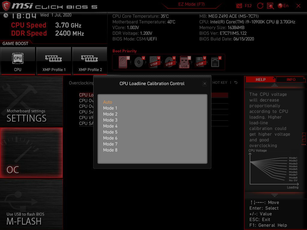 MSI MEG Z490 Ace