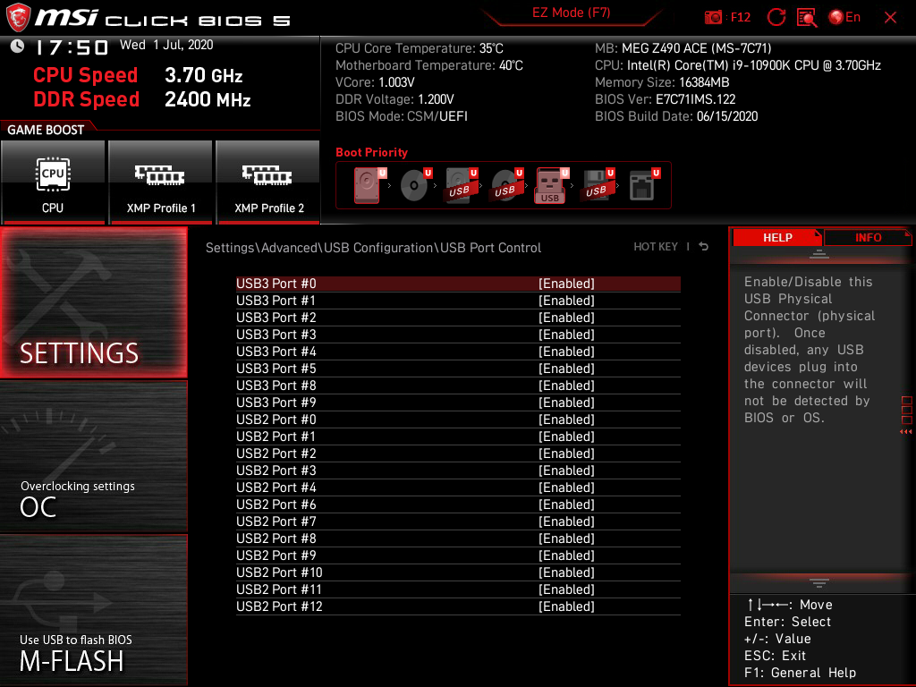 MSI MEG Z490 Ace