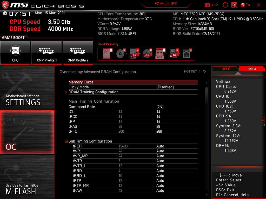 MSI MEG Z590 Ace