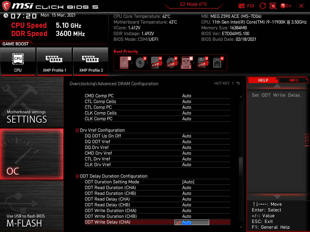 MSI MEG Z590 Ace