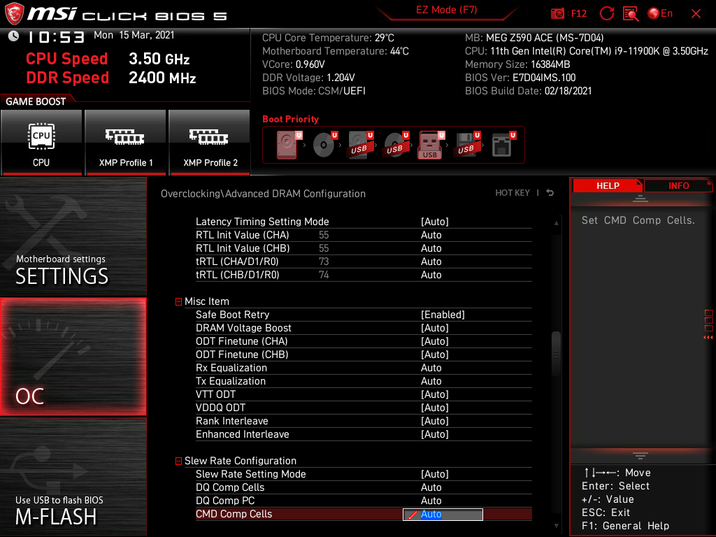 MSI MEG Z590 Ace