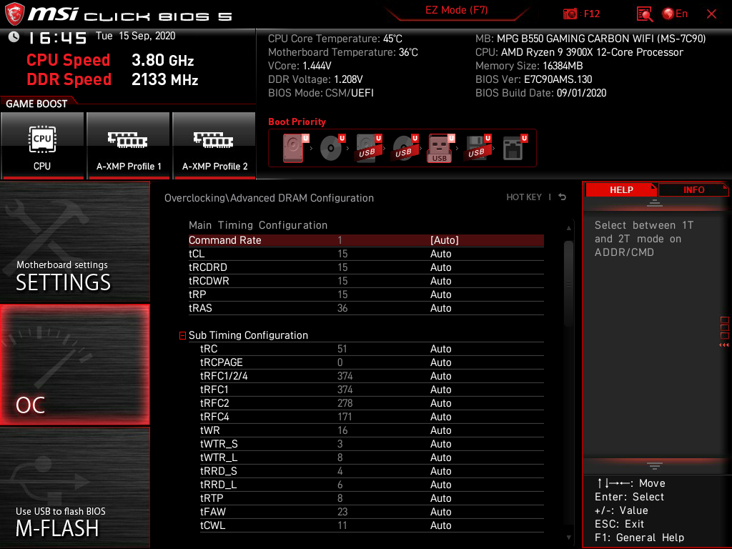 MSI MPG B550 Gaming Carbon WiFi