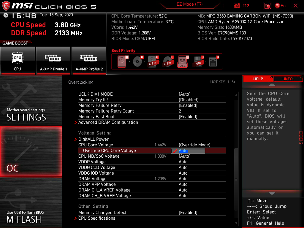 MSI MPG B550 Gaming Carbon WiFi