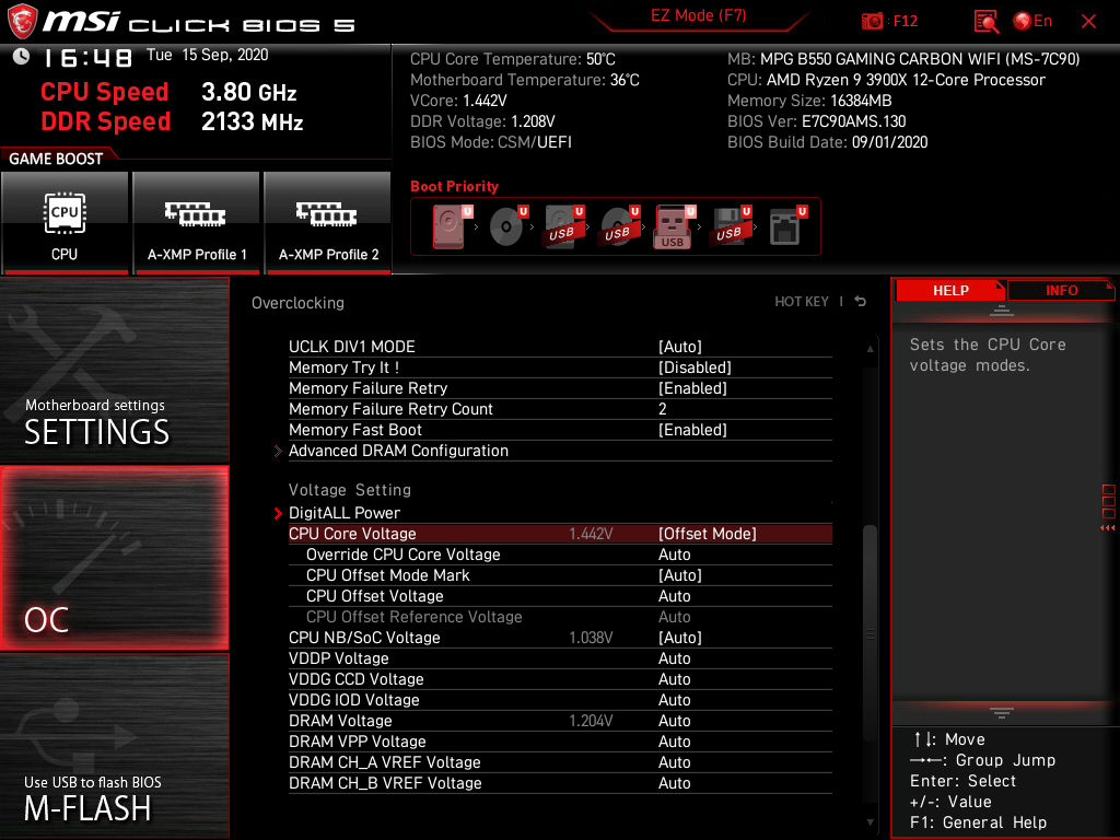 MSI MPG B550 Gaming Carbon WiFi