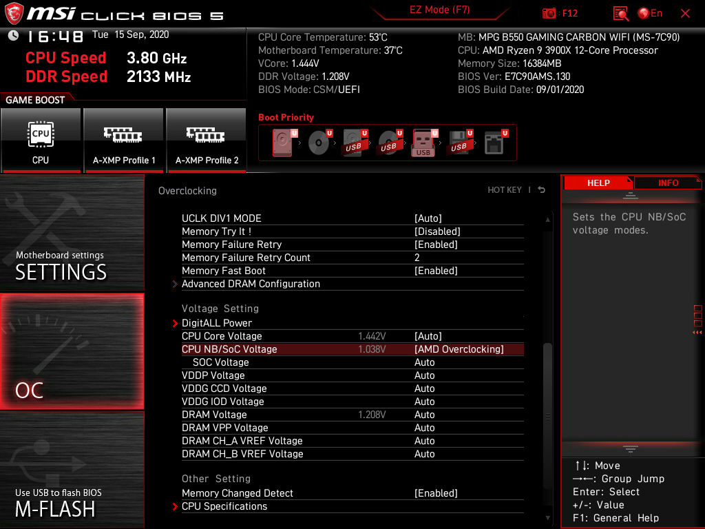 MSI MPG B550 Gaming Carbon WiFi