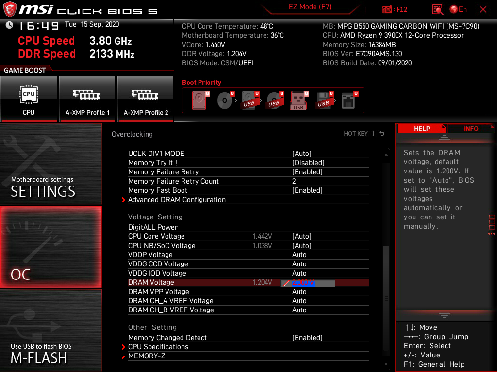 MSI MPG B550 Gaming Carbon WiFi