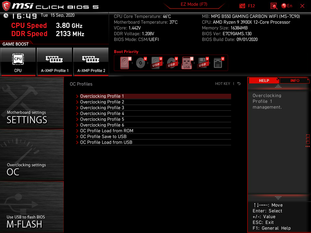 MSI MPG B550 Gaming Carbon WiFi