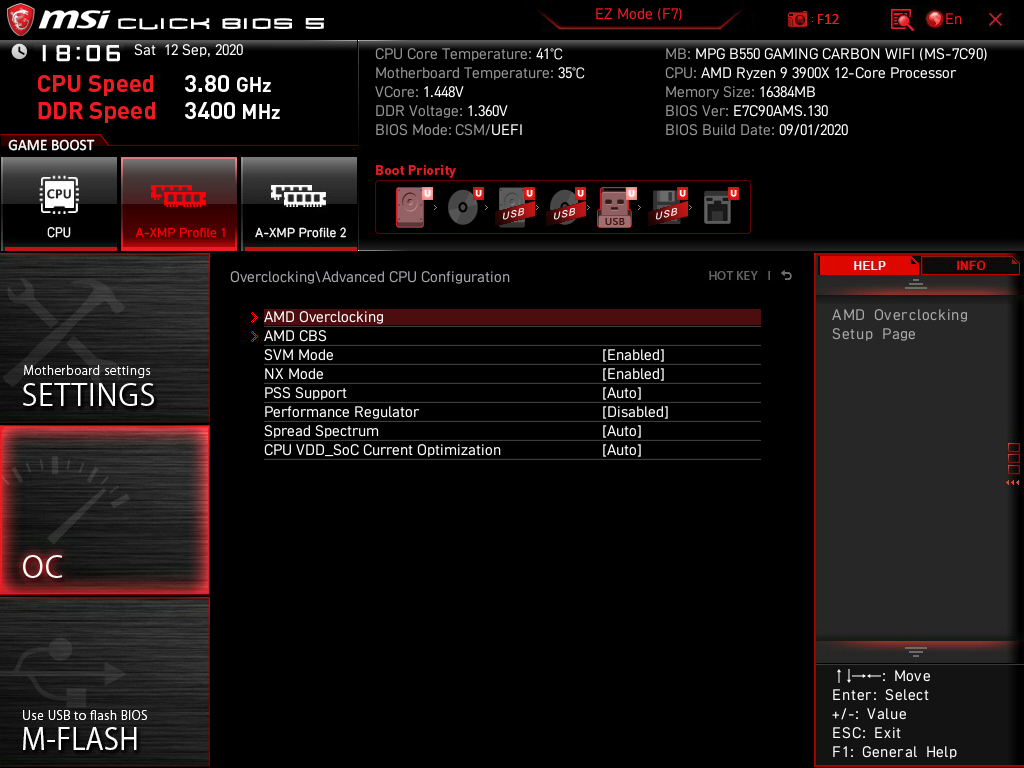 MSI MPG B550 Gaming Carbon WiFi