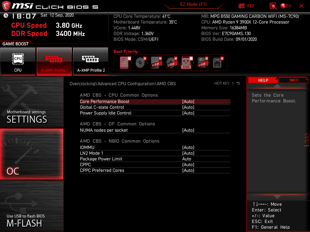 MSI MPG B550 Gaming Carbon WiFi