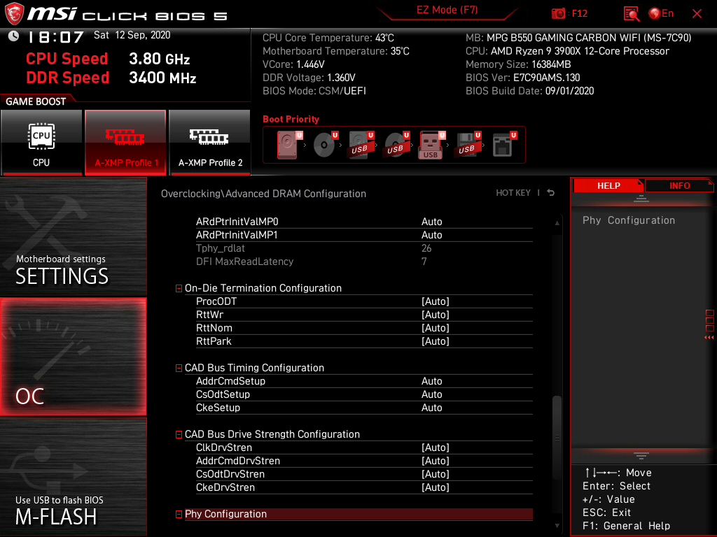 MSI MPG B550 Gaming Carbon WiFi