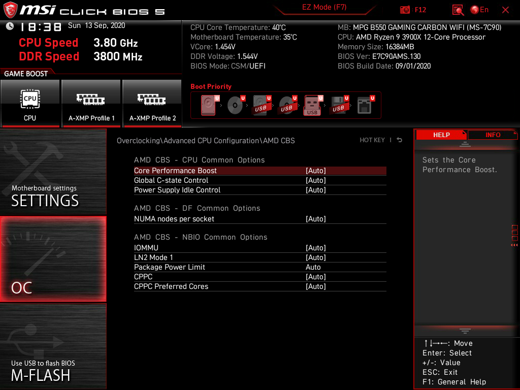 MSI MPG B550 Gaming Carbon WiFi