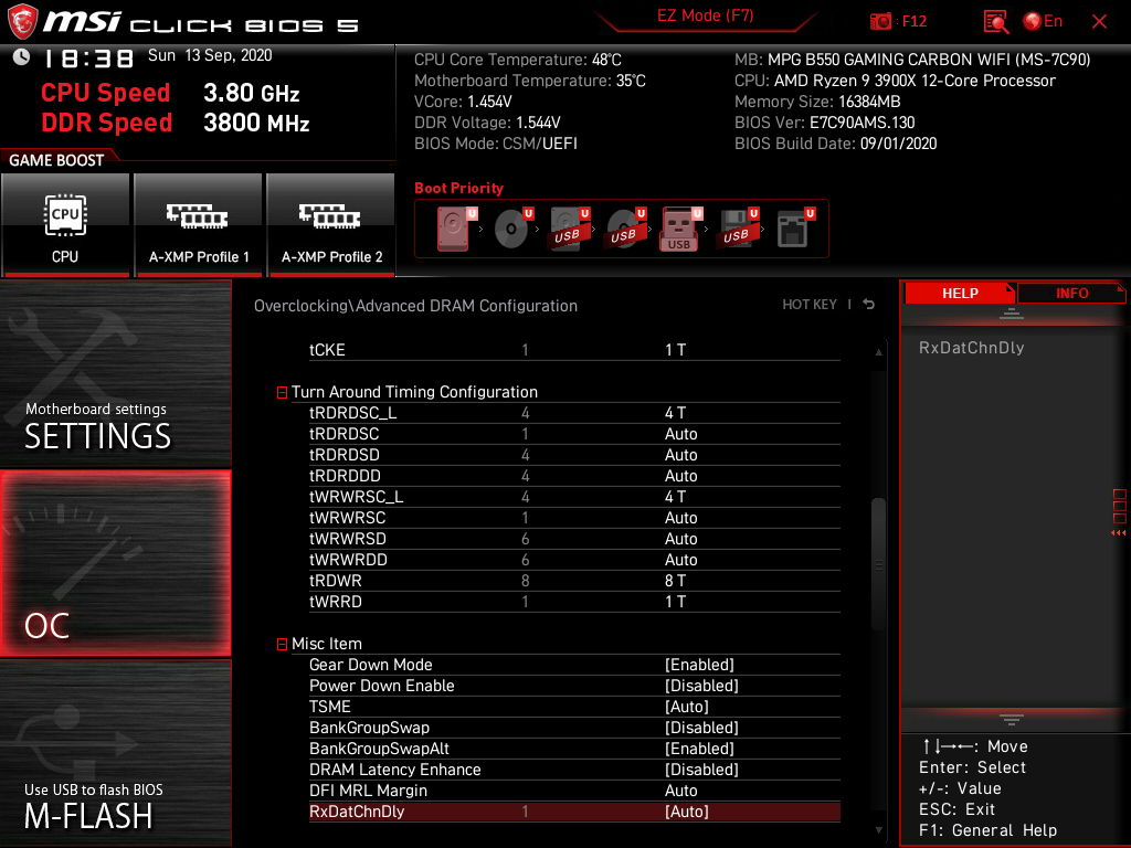 MSI MPG B550 Gaming Carbon WiFi