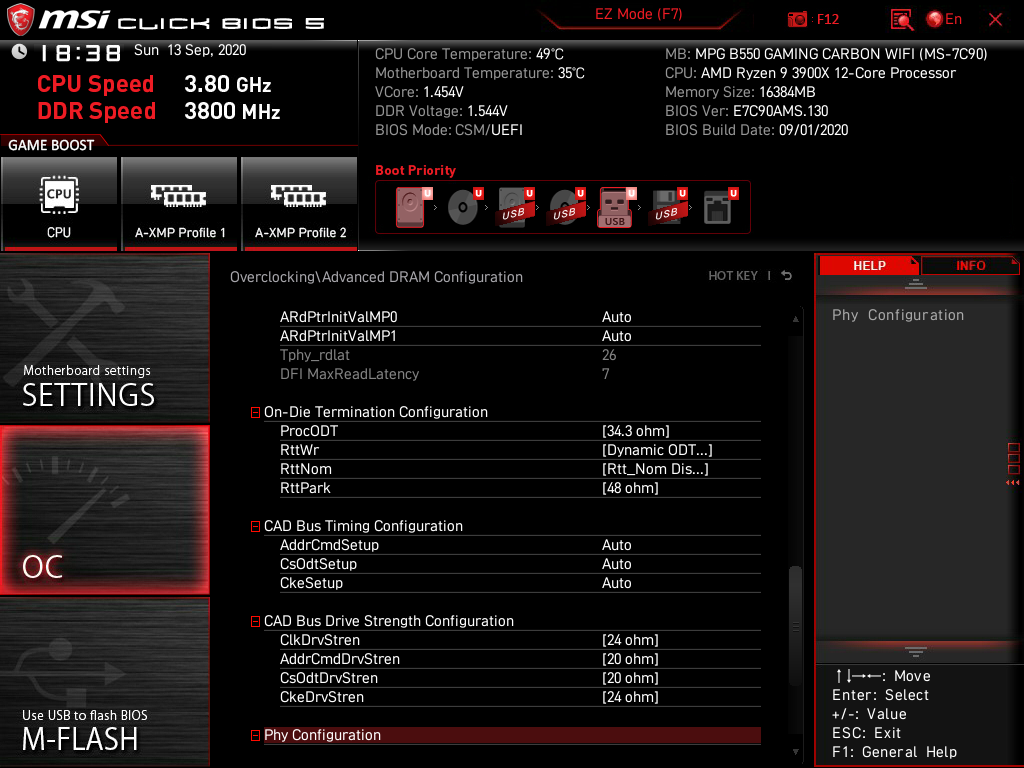 MSI MPG B550 Gaming Carbon WiFi