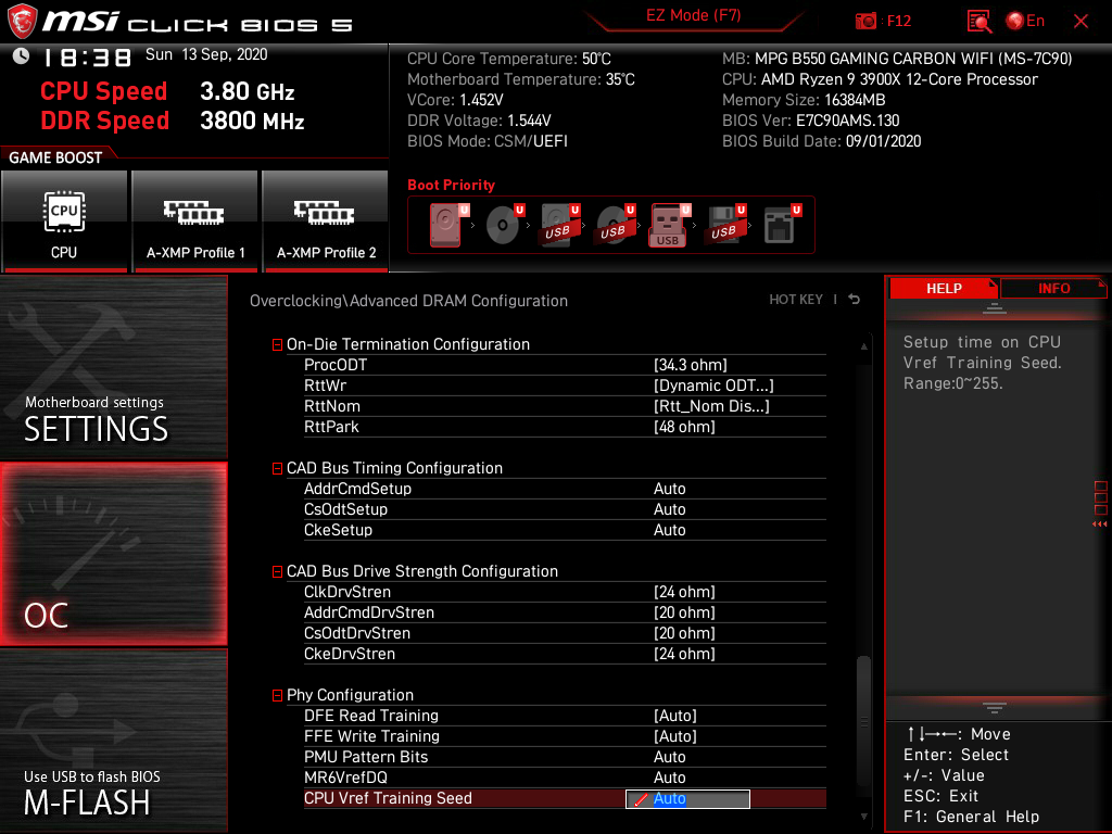 MSI MPG B550 Gaming Carbon WiFi