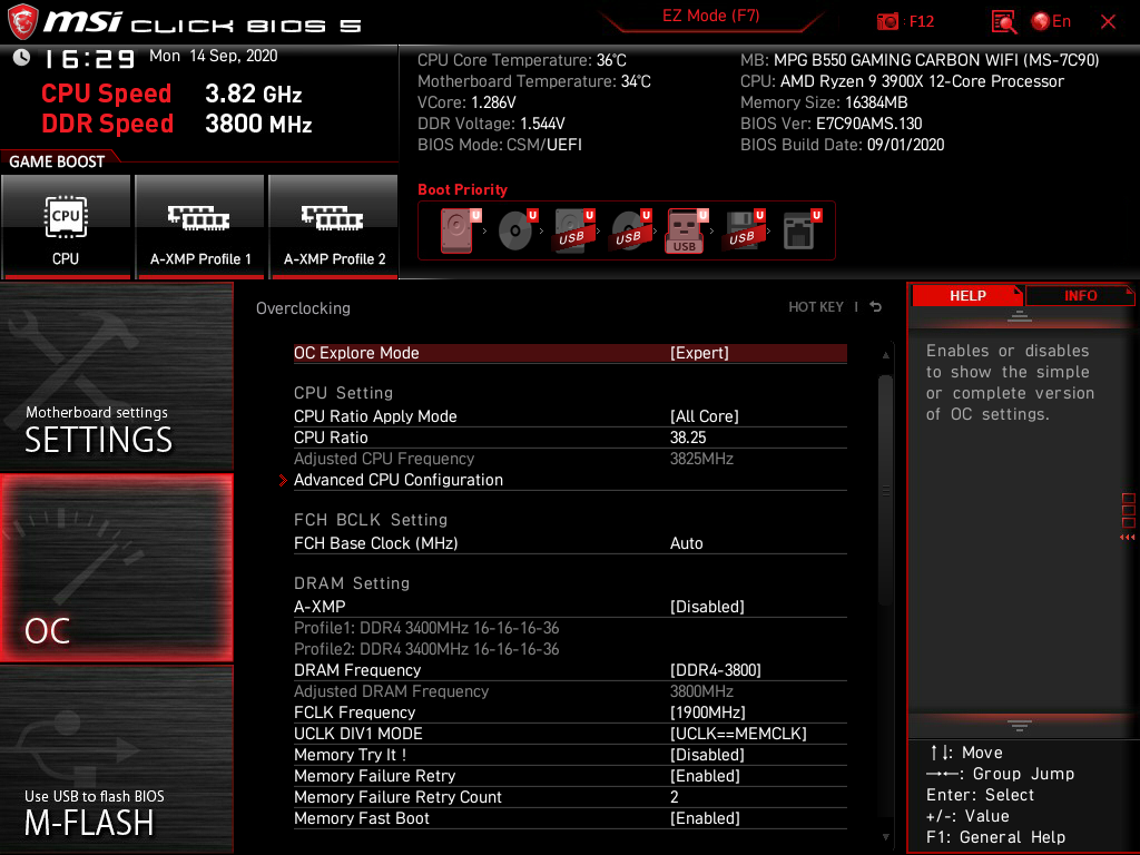 MSI MPG B550 Gaming Carbon WiFi