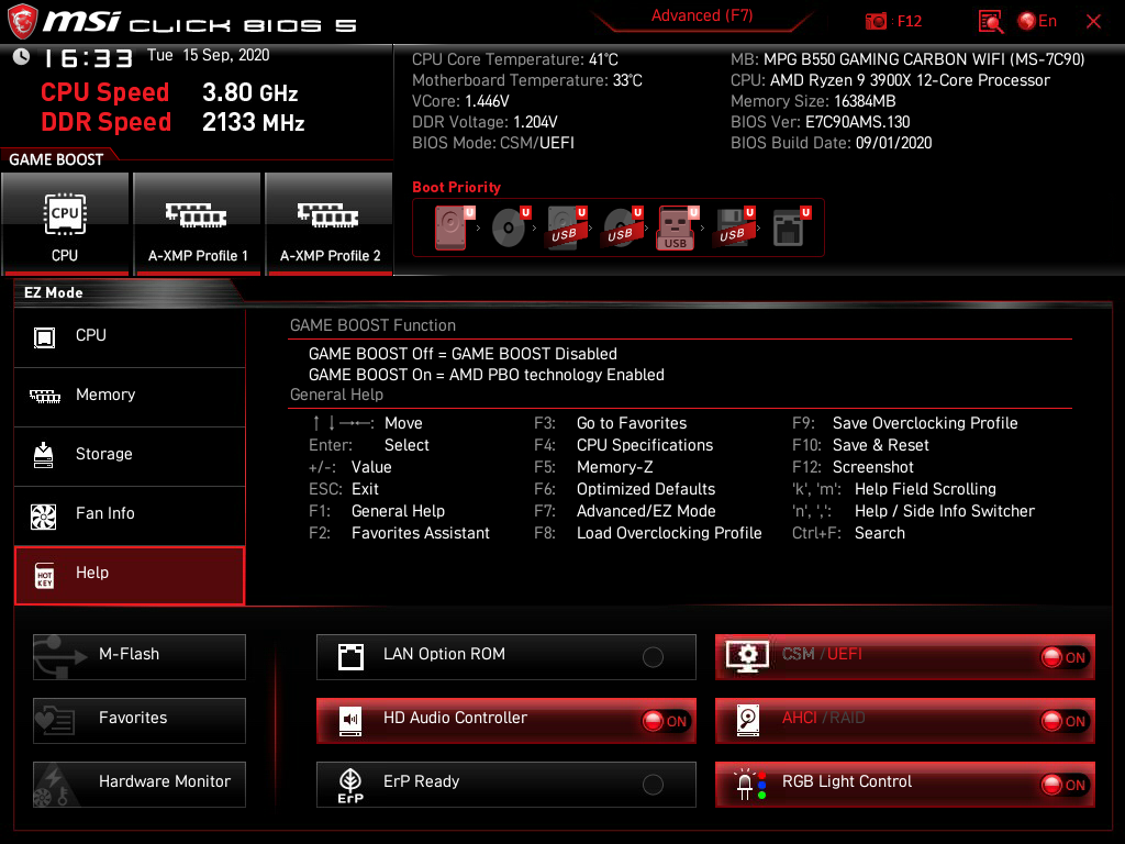 MSI MPG B550 Gaming Carbon WiFi