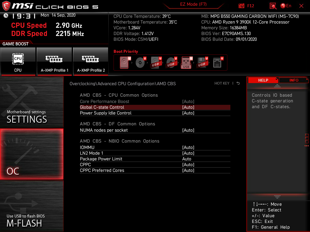 MSI MPG B550 Gaming Carbon WiFi