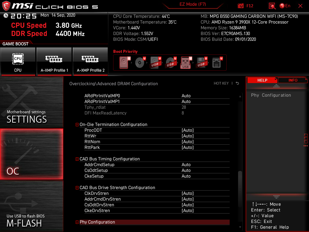 MSI MPG B550 Gaming Carbon WiFi