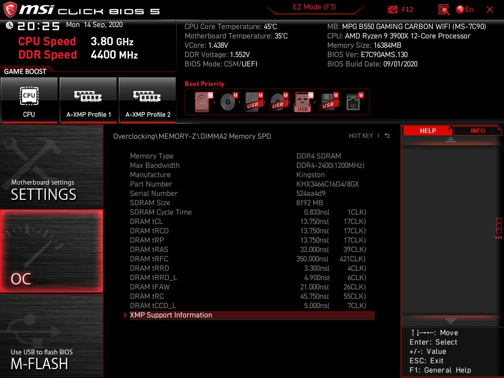 MSI MPG B550 Gaming Carbon WiFi