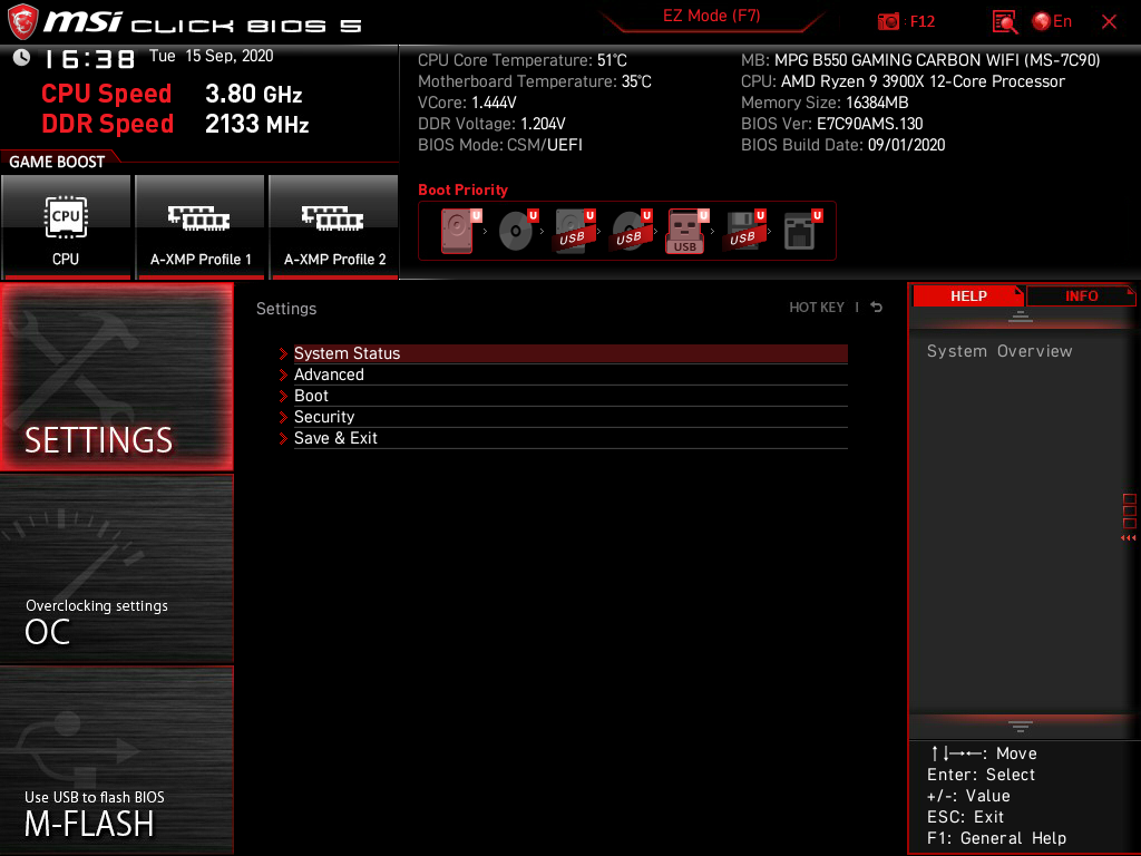 MSI MPG B550 Gaming Carbon WiFi