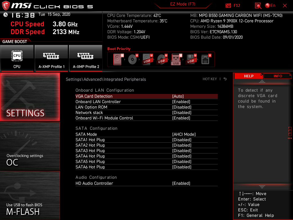 MSI MPG B550 Gaming Carbon WiFi