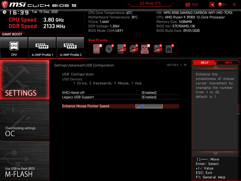 MSI MPG B550 Gaming Carbon WiFi