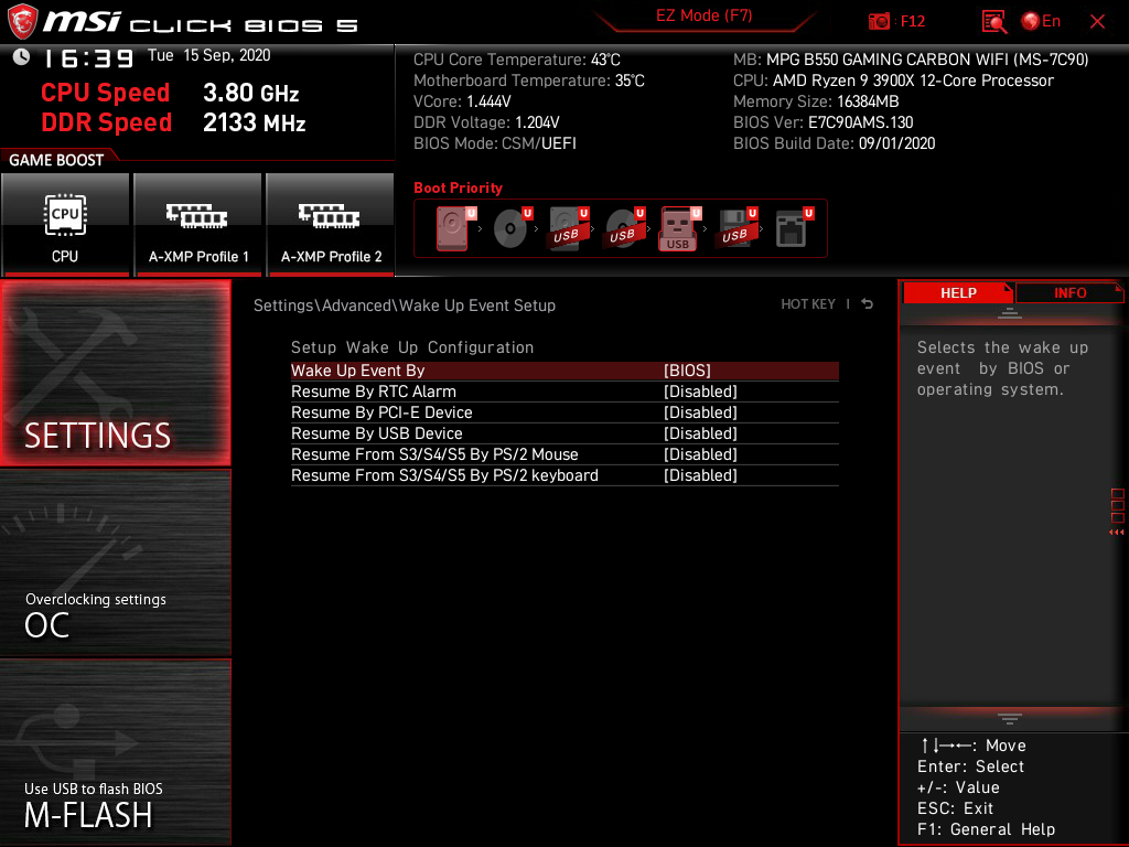 MSI MPG B550 Gaming Carbon WiFi