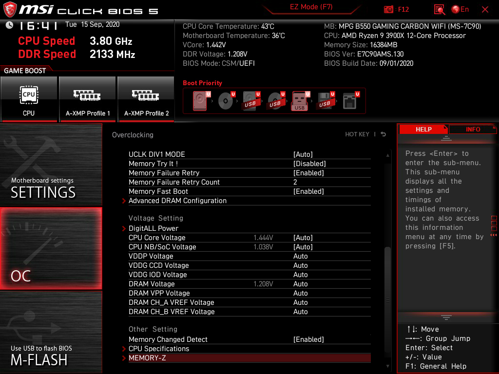 MSI MPG B550 Gaming Carbon WiFi