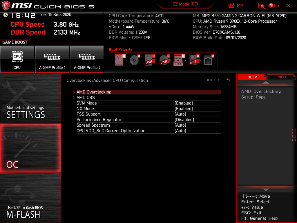 MSI MPG B550 Gaming Carbon WiFi