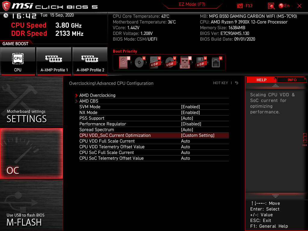 MSI MPG B550 Gaming Carbon WiFi