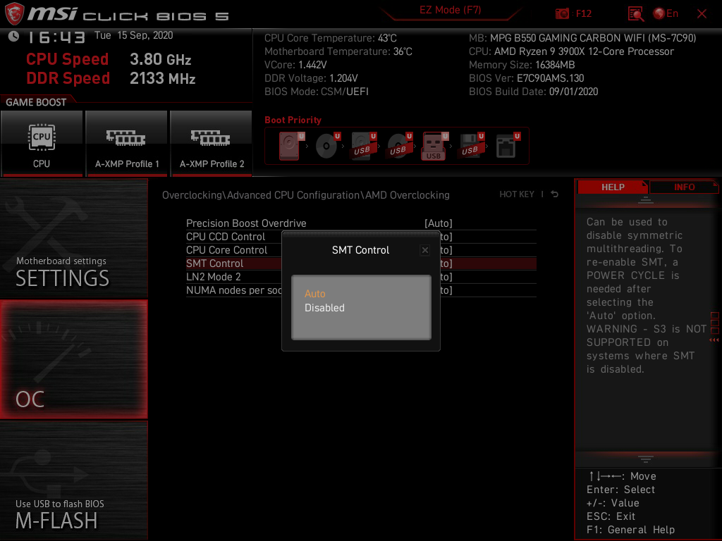 MSI MPG B550 Gaming Carbon WiFi