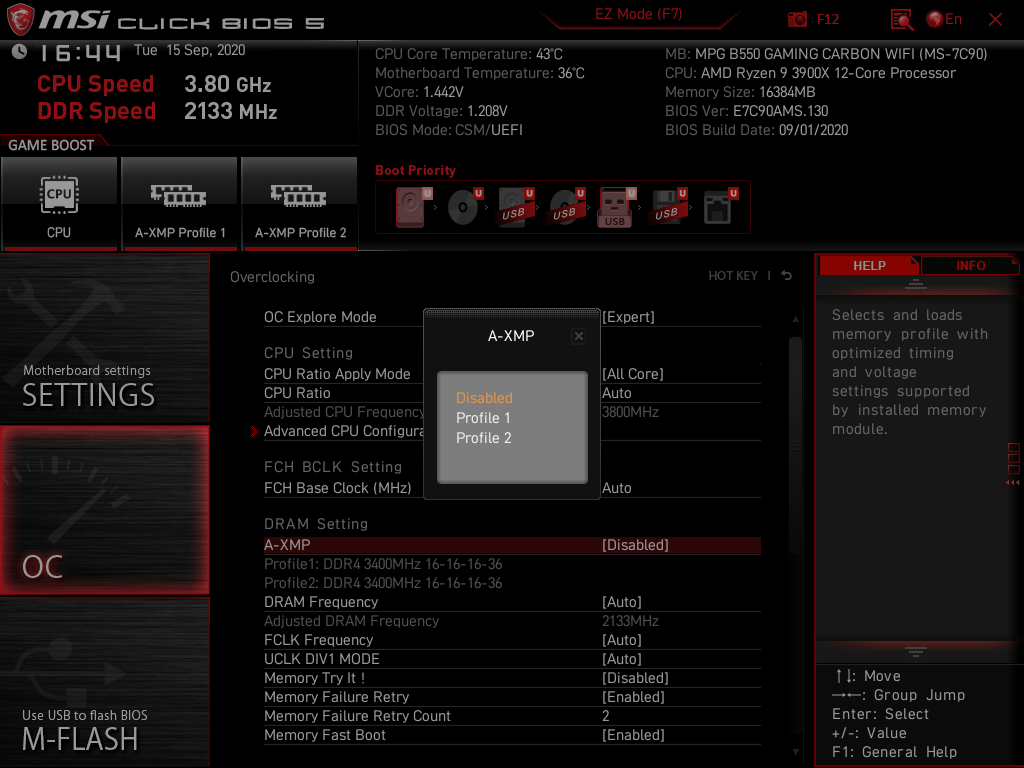 MSI MPG B550 Gaming Carbon WiFi