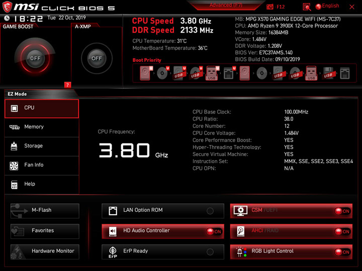 MSI MPG X570 Gaming Edge WiFi