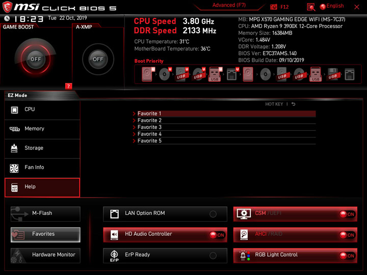 MSI MPG X570 Gaming Edge WiFi