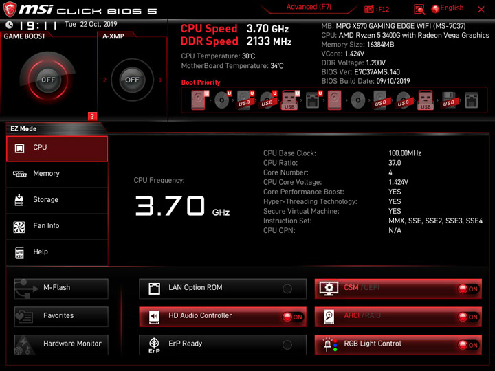 MSI MPG X570 Gaming Edge WiFi