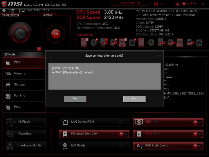 MSI MPG X570 Gaming Edge WiFi