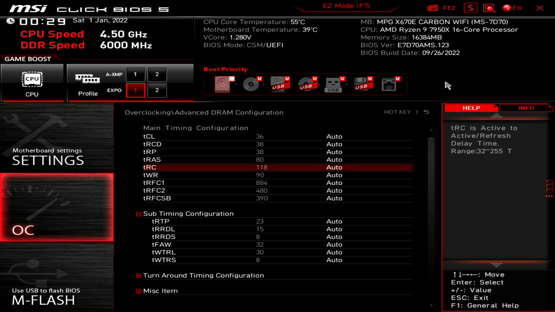 MSI MPG X670E Carbon WIFI