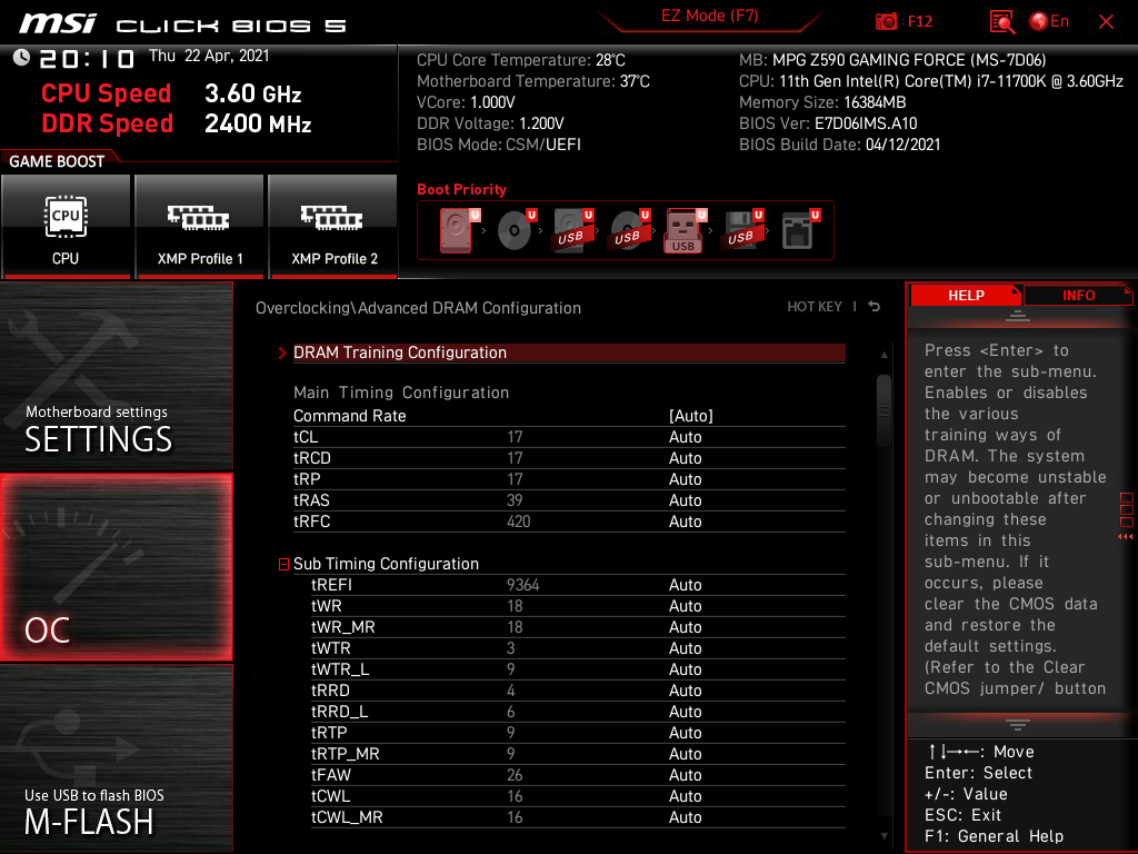 MSI MPG Z590 Gaming Force