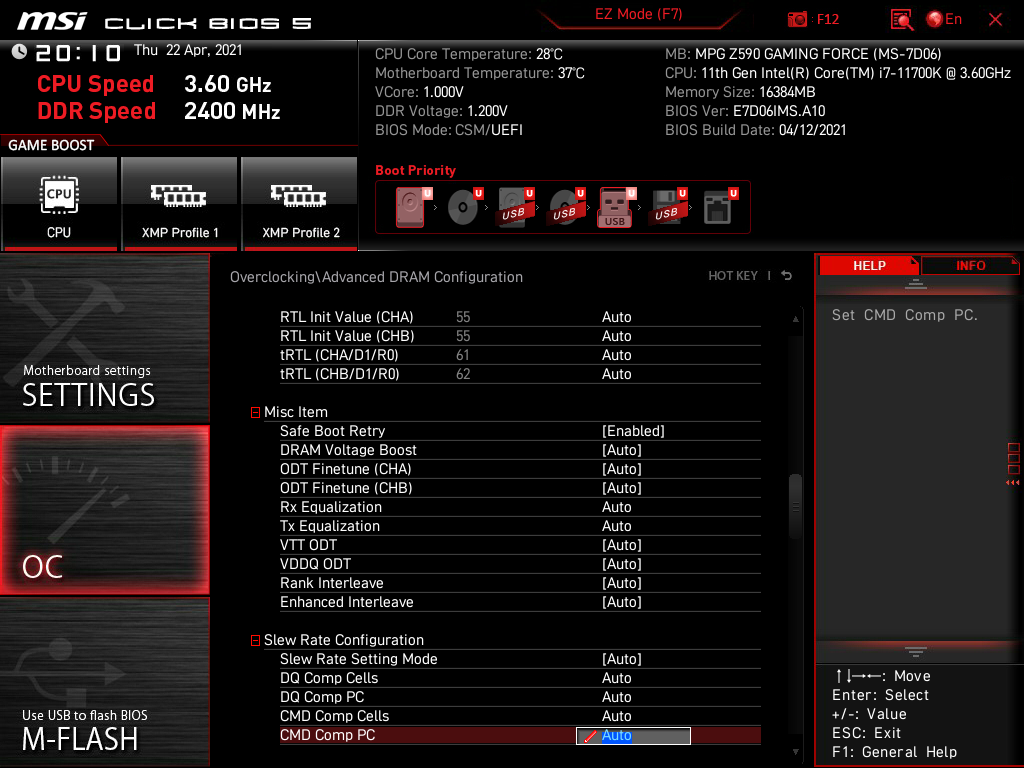 MSI MPG Z590 Gaming Force