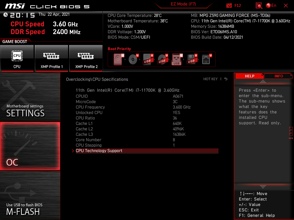 MSI MPG Z590 Gaming Force