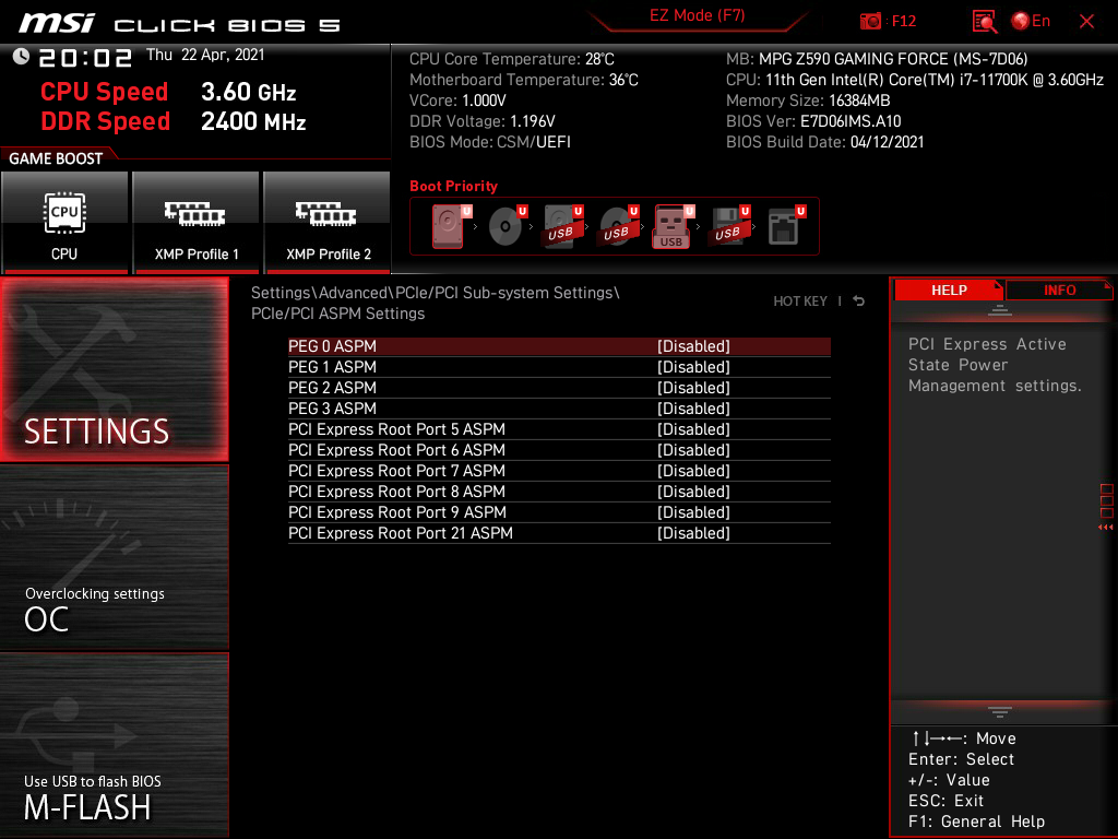 MSI MPG Z590 Gaming Force