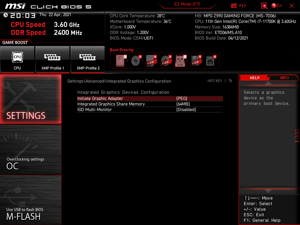 MSI MPG Z590 Gaming Force