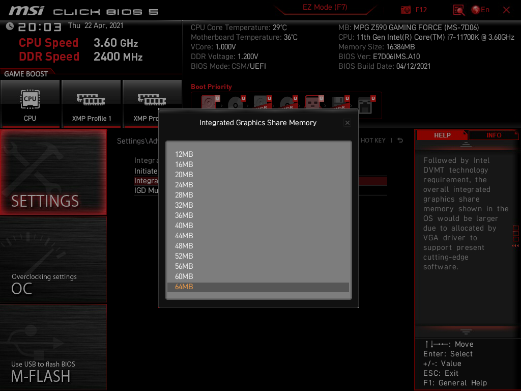 MSI MPG Z590 Gaming Force